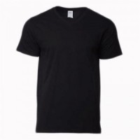 SKT012 MY-PrintLF Customized Men's Short Sleeve V-Collar t-shirt Wild Cotton T-shirt T-shirt Supplier T-shirt Design side view